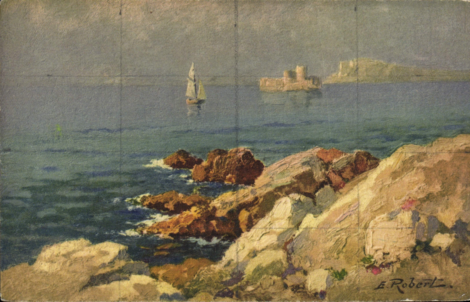 CPA Fantaisie Illustrateur Robert Paysage