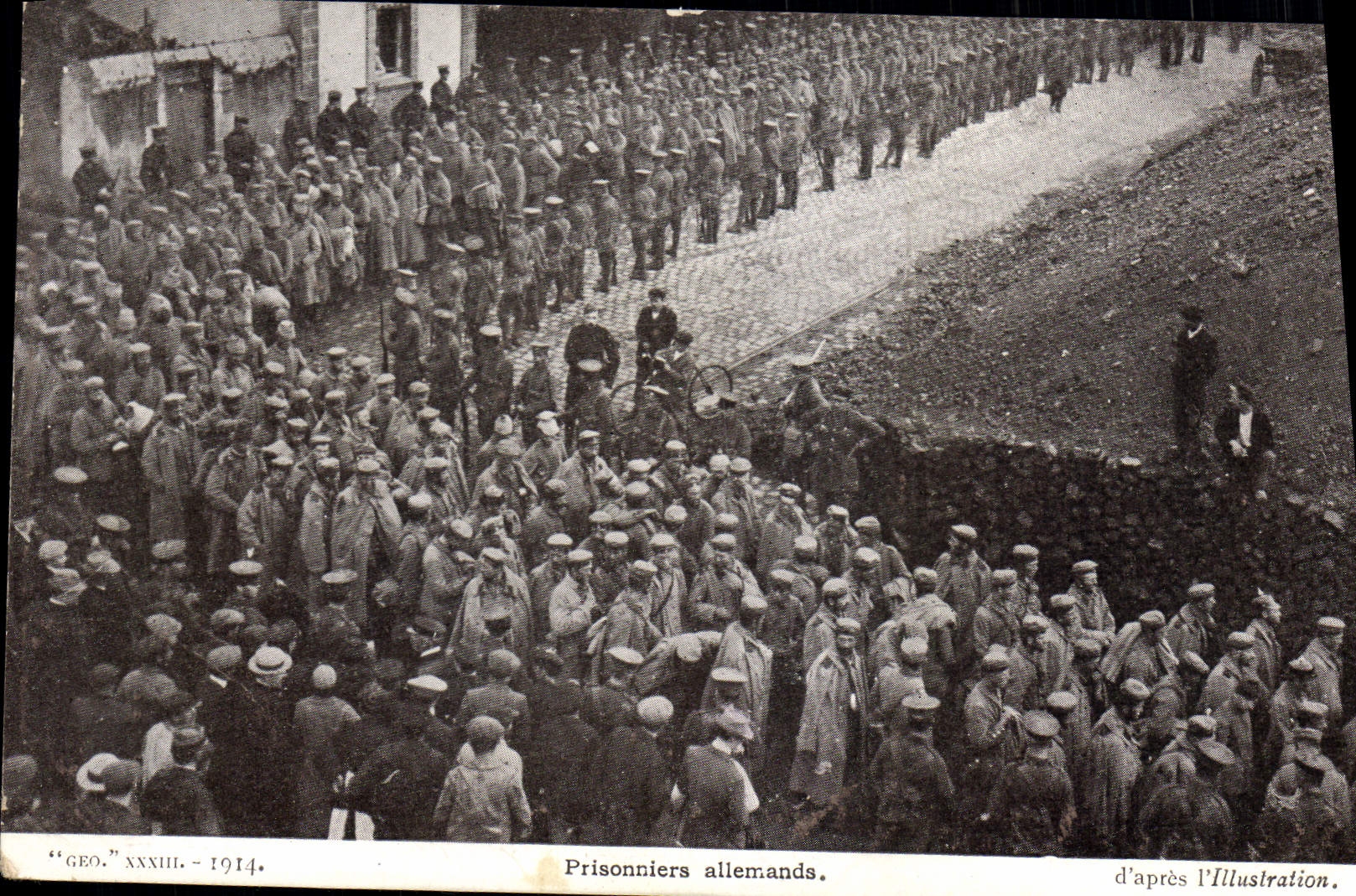 CPA Militaria Prisonniers allemands 