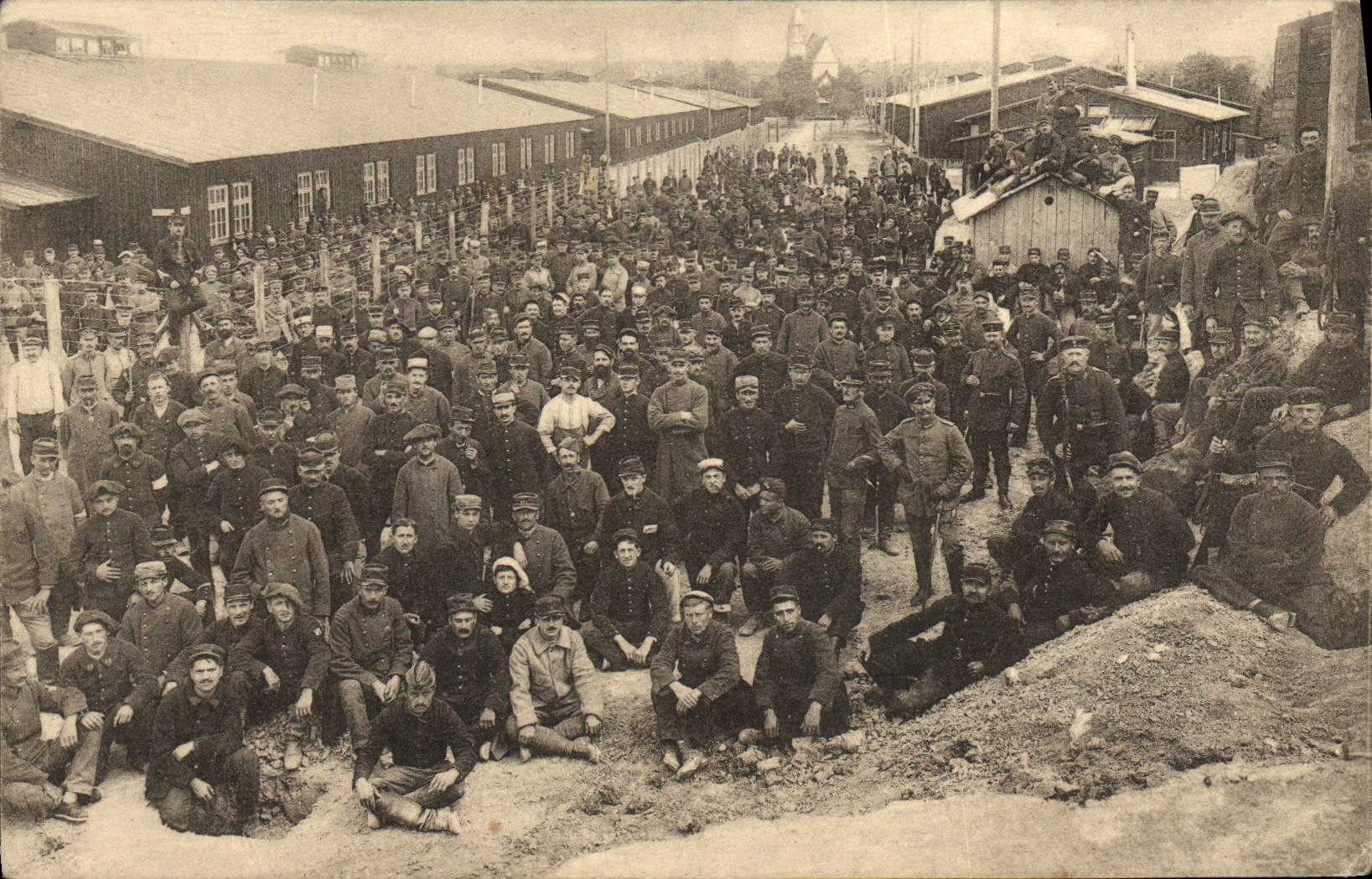CPA Militaria Ludwigsburg Eglosheim Kriegsgefangenen Lager
