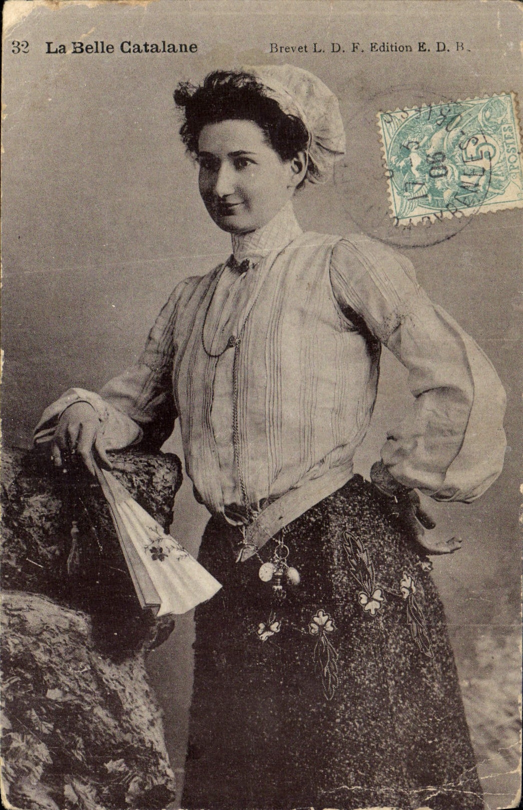 CPA Folklore La belle Catalane 