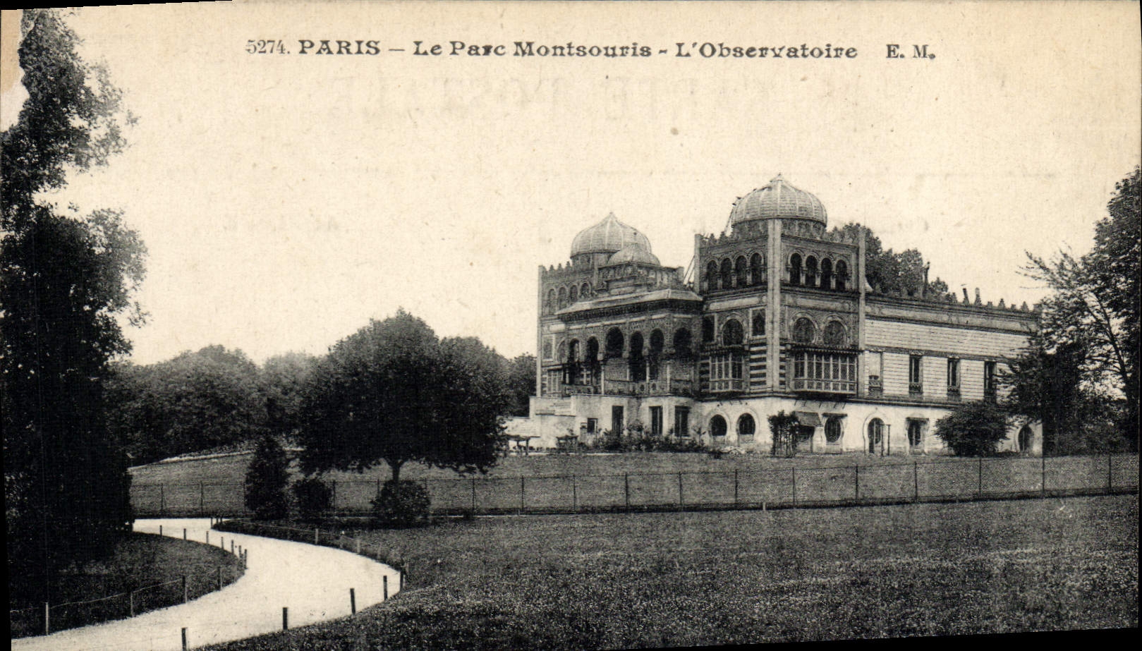 CPA Astronomie Paris Le parc Montsouris L'Observatoire
