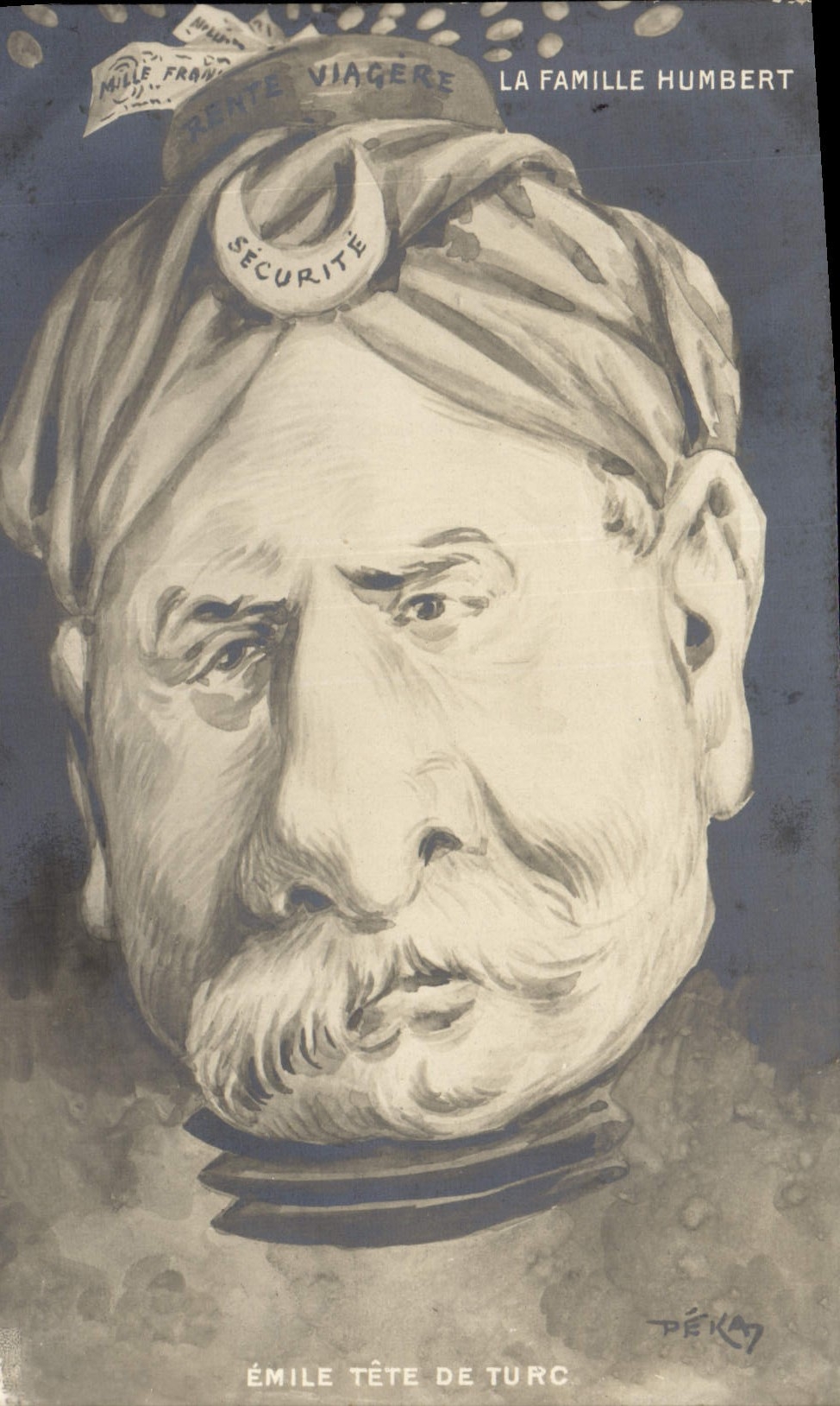 CPA Politique Satirique La famille Humbert Emile Tete de turc Turquie Turkey
