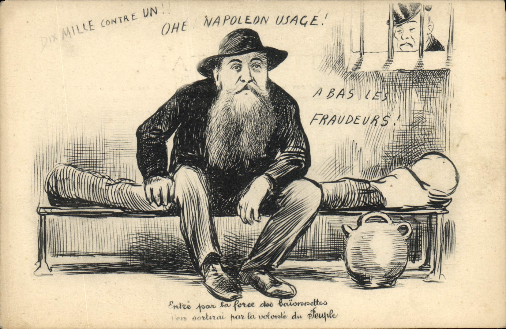 CPA Politique Satirique Napoleon 