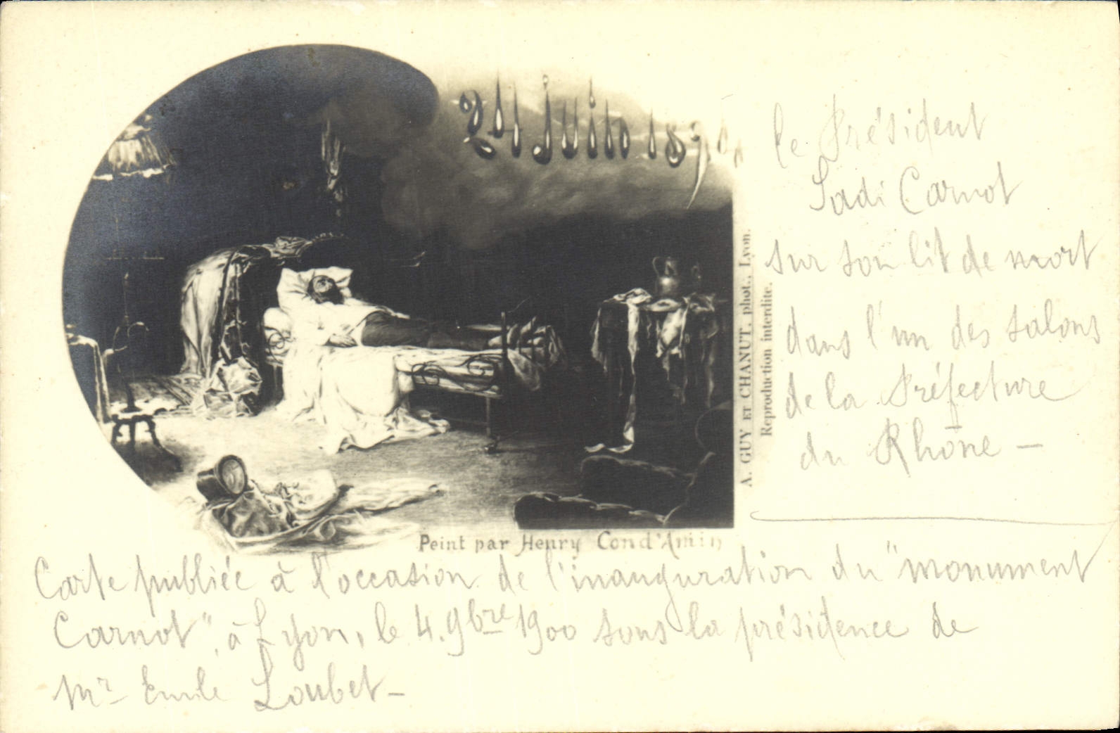 CPA Politique Satirique Portrait par Henry Cond Amin 