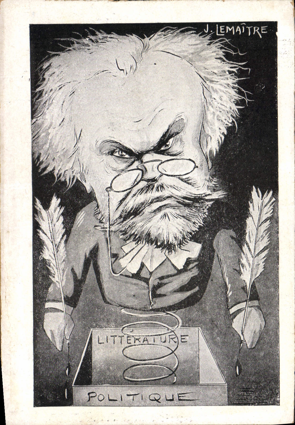 CPA Politique Satirique Lemaitre Litterature Politique