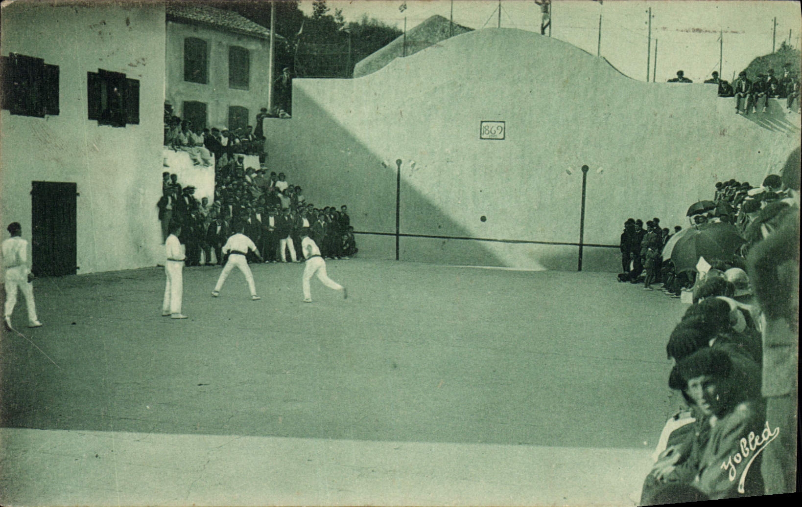 CPA Pays Basque Partie de pelote a mains nues a Bidart