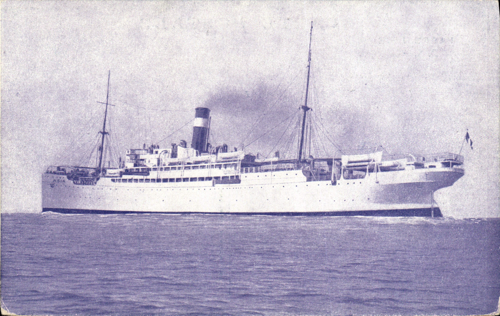 CPA Bateau Paquebot Fabre Line SS Asia