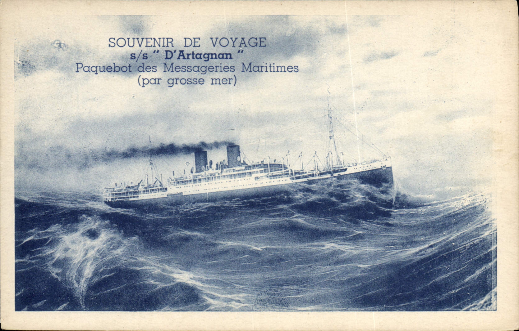 CPA Bateau Paquebot SS D'Artagnan Messageries Maritimes 