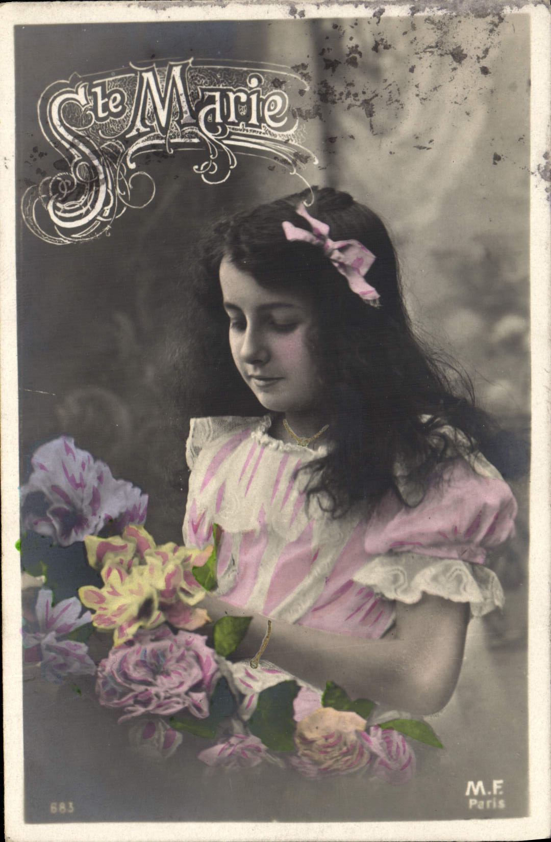 CPA Fantaisie Prenom Marie