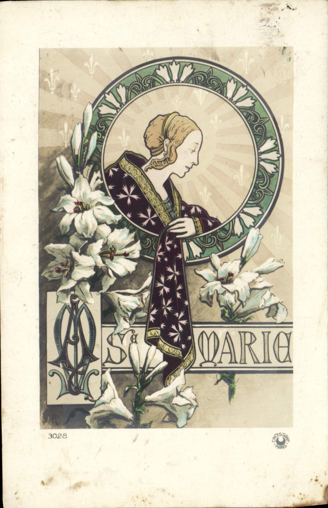 CPA Fantaisie Prenom Marie