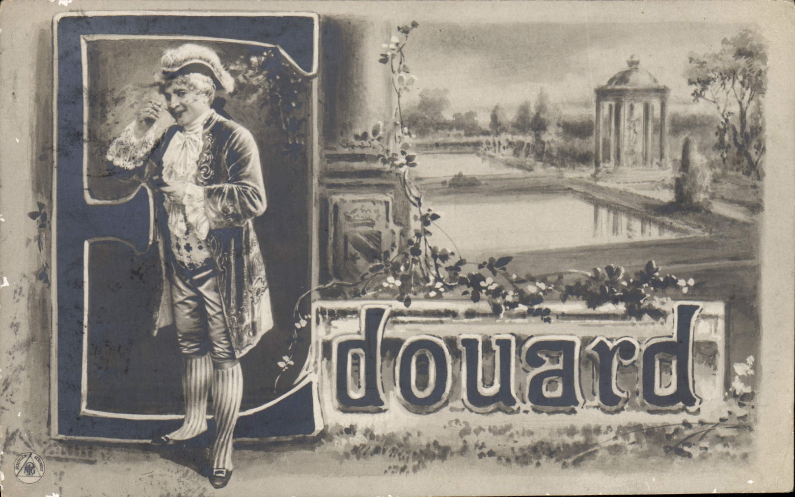 VINTAGE POSTCARD Fantasy Edouard First name