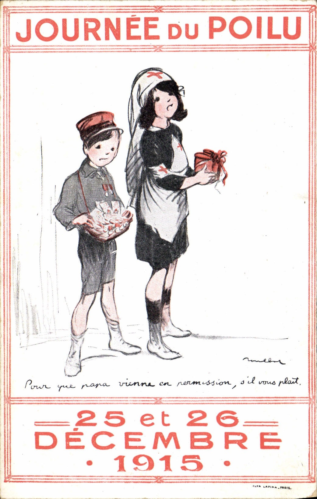 CPA Militaria Journee du Poilu 25 et 26 decembre 1915