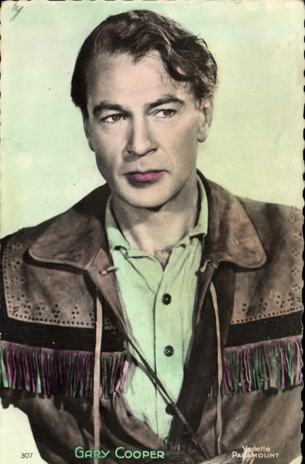MODERN CARD Cinema Gary Cooper Cow-boy Cow Servant boy