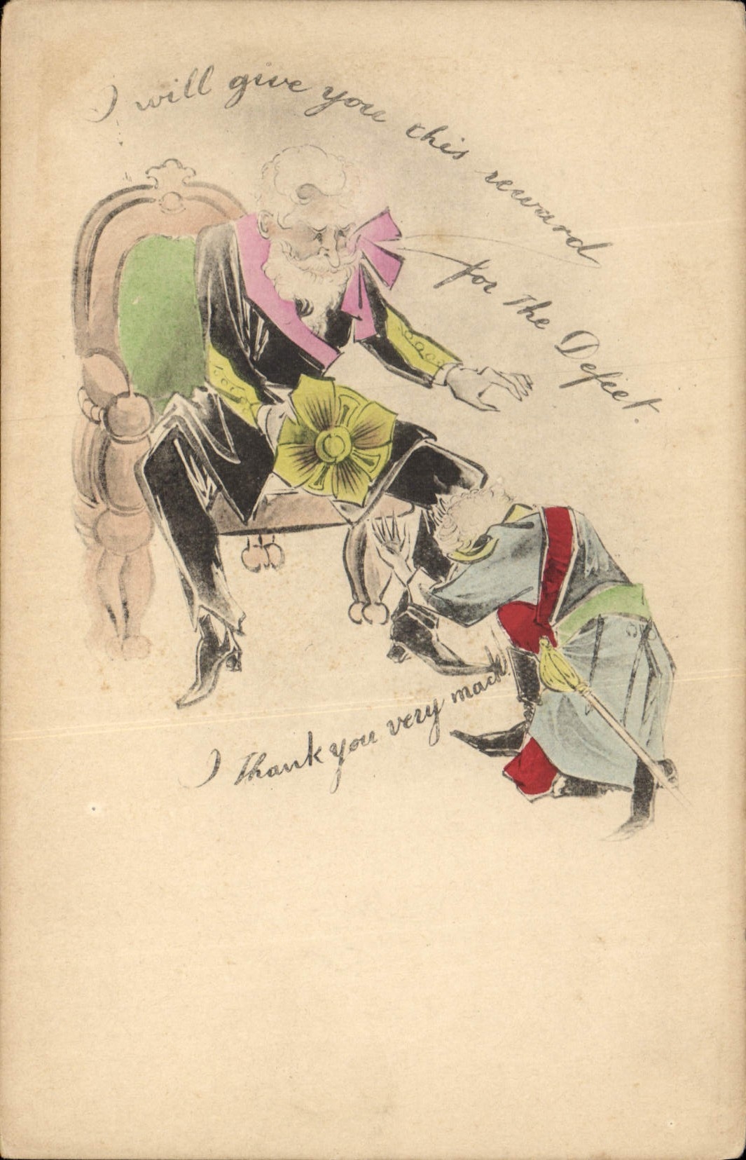 CPA Politique Satirique 