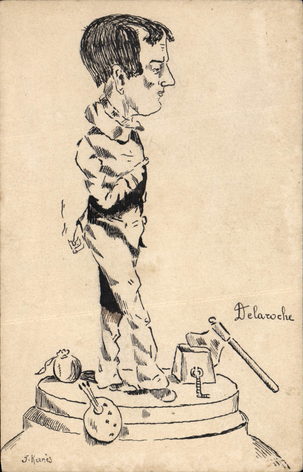 CPA Politique Satirique Delaroche 