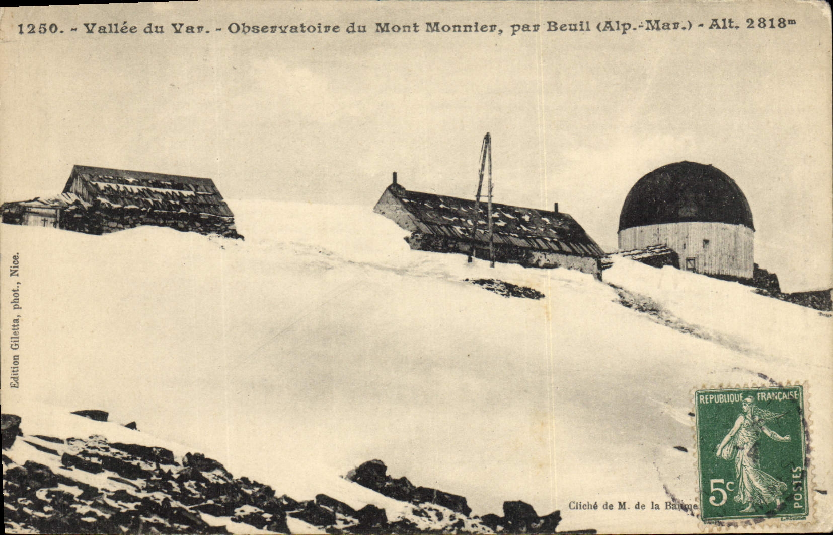 CPA Astronomie Vallee du Var Observatoire du Mont Monnier par Beuil
