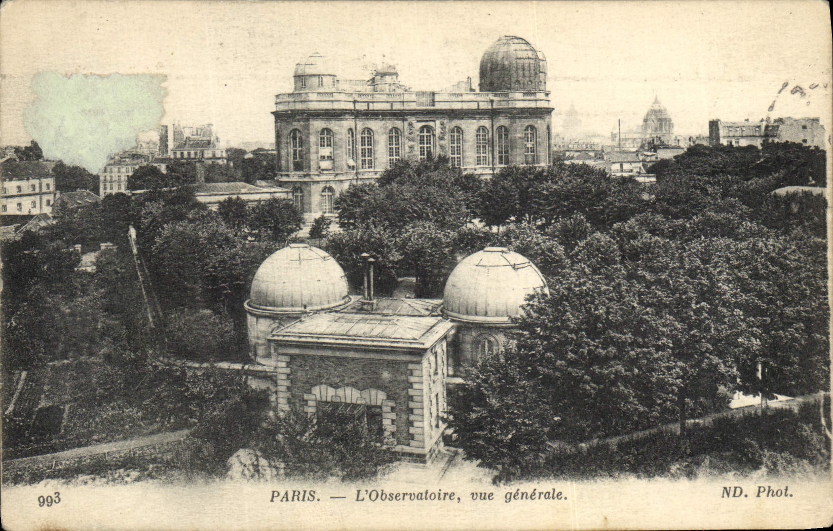 VINTAGE POSTCARD Paris Astronomy the Observatory View