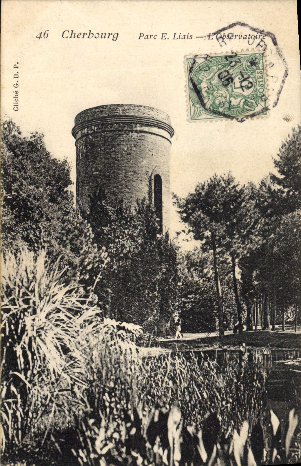 VINTAGE POSTCARD Astronomy Cherbourg Parc E Liais Observatory