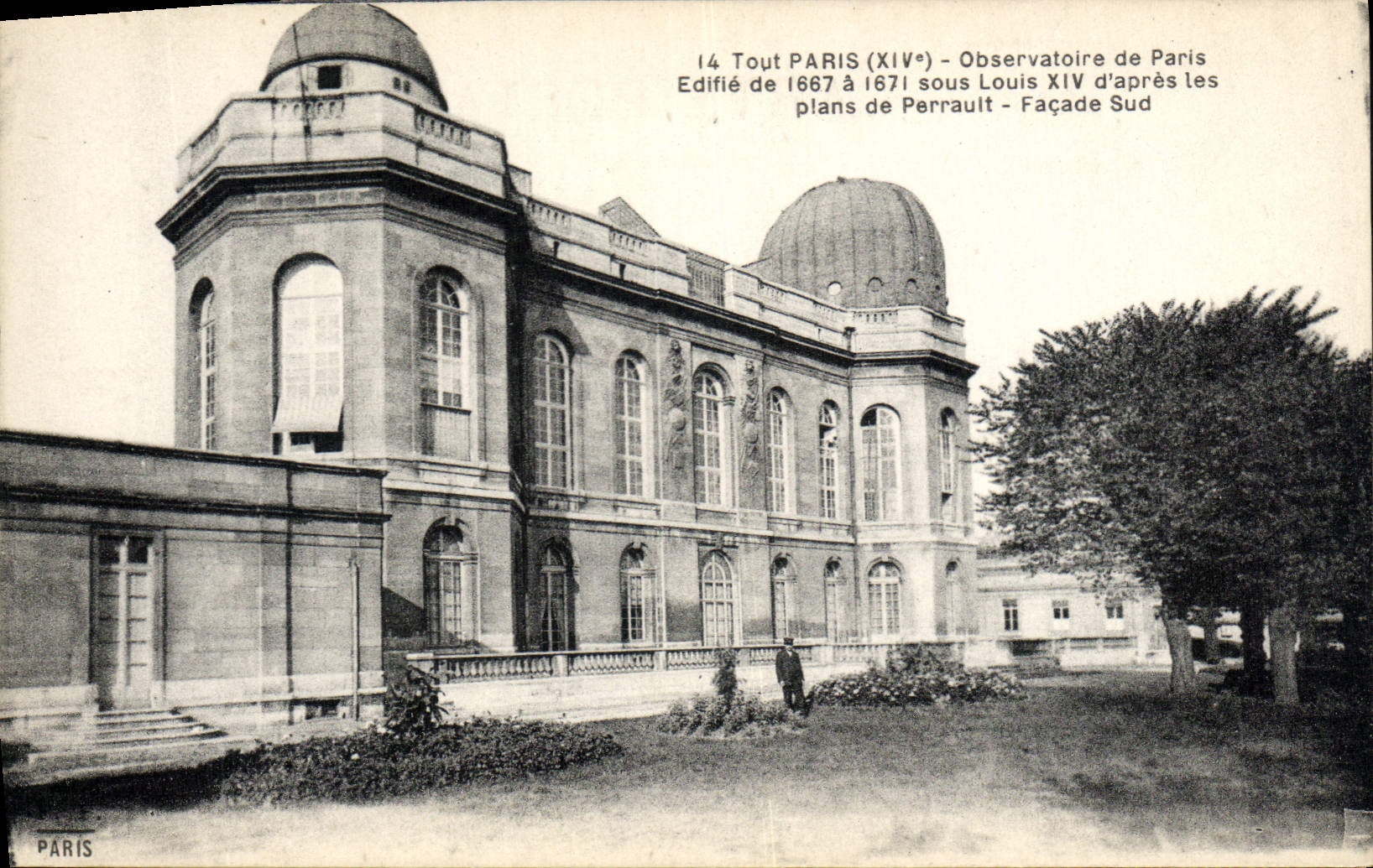 VINTAGE POSTCARD Astronomy Paris Observatory of Paris