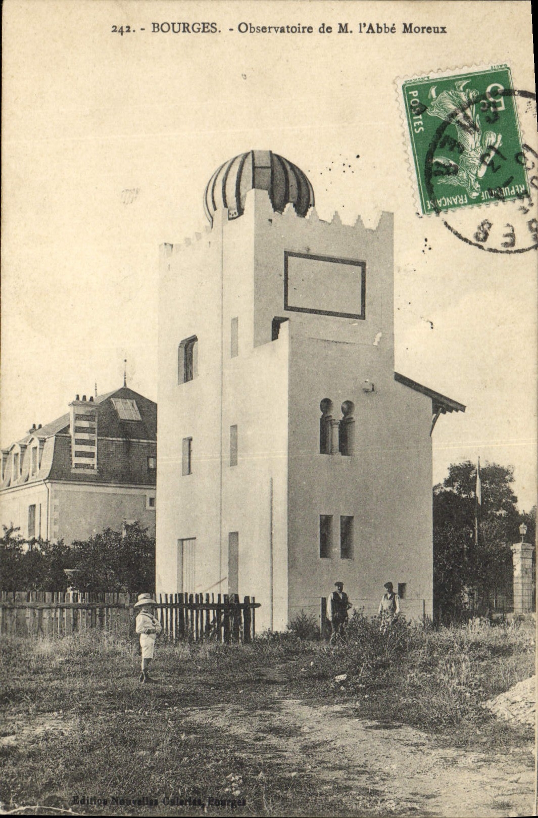 Observatorio de Bourges de la astronomía de la POSTAL de la VENDIMIA de M el abad de Moreux