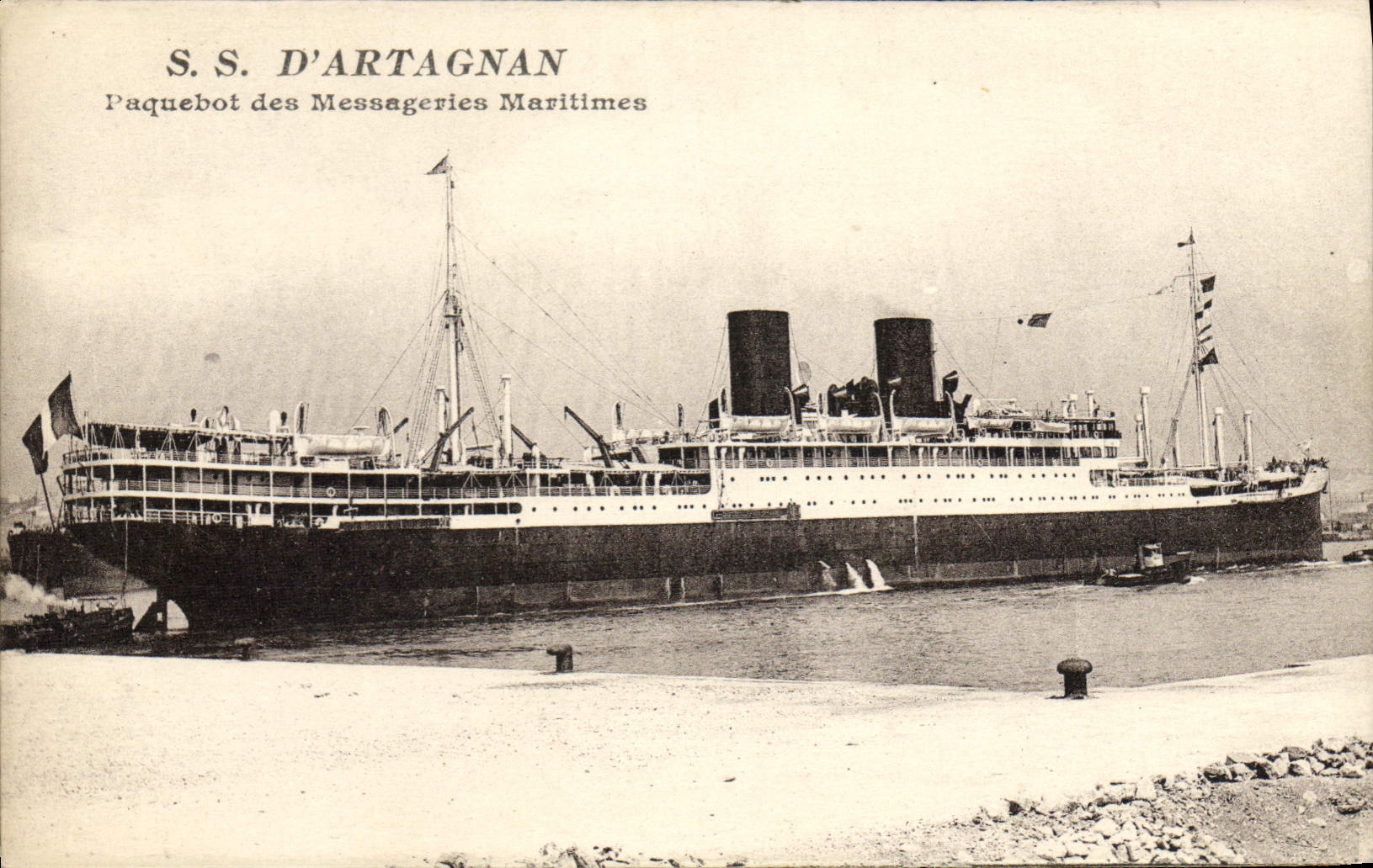 CPA Bateau SS d'Artagnan Paquebot des Messageries Maritimes