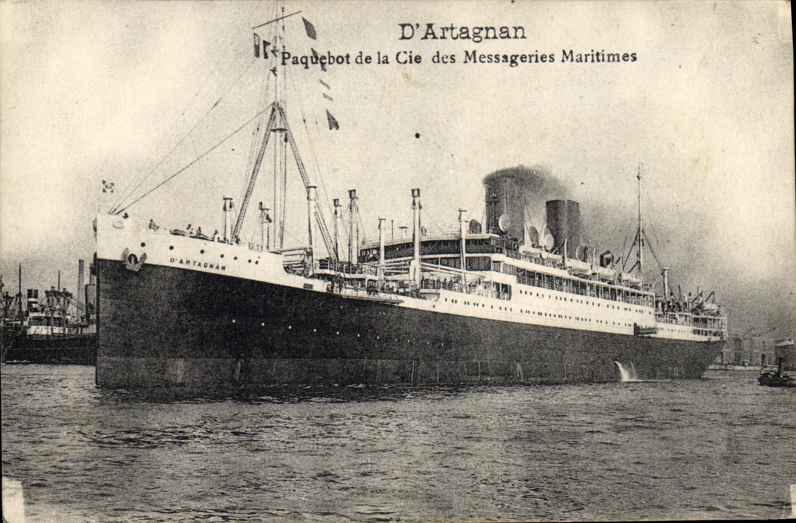 CPA Bateau d'Artagnan Paquebot de la Cie des Messageries Maritimes 