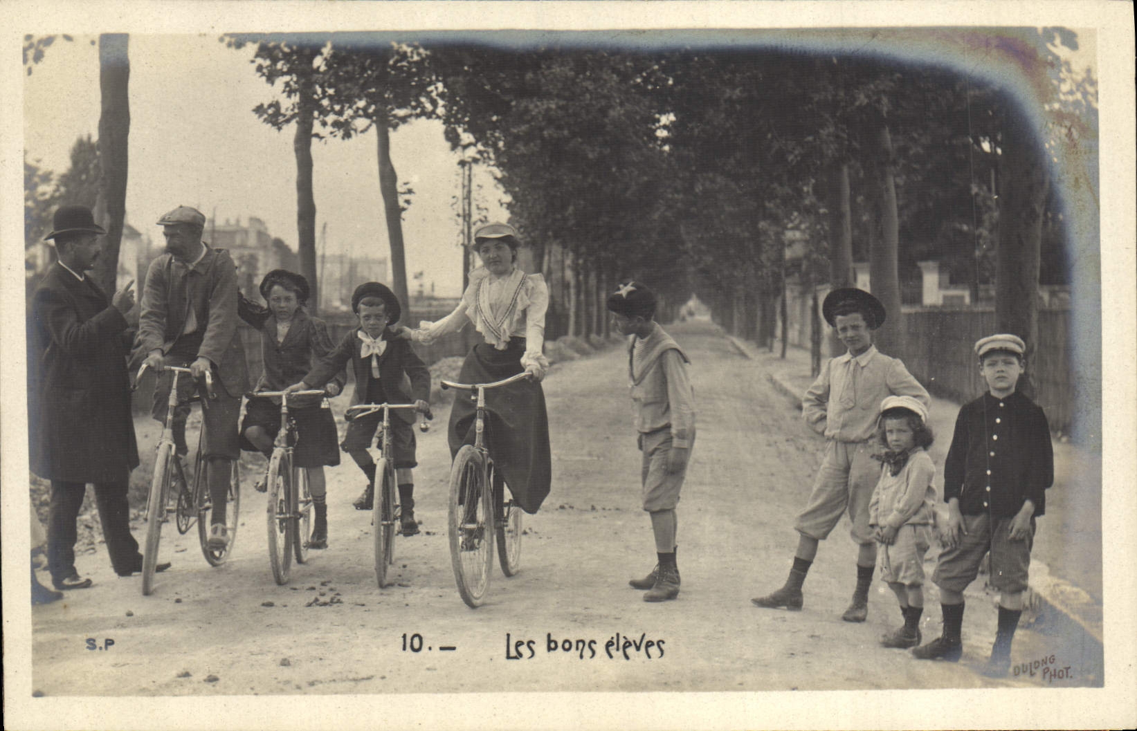 VINTAGE POSTCARD Fantaisie Child Bicycle Cycles the raised goods