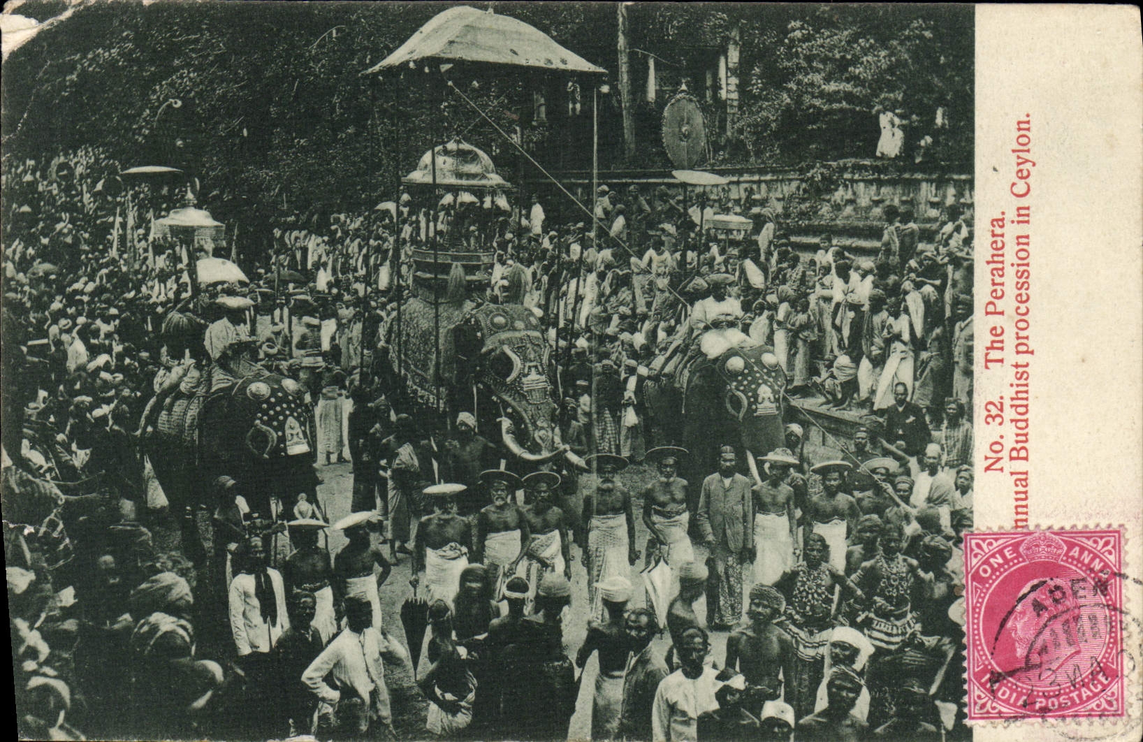 CPA Elephant The perahera Celon Sri Lanka 