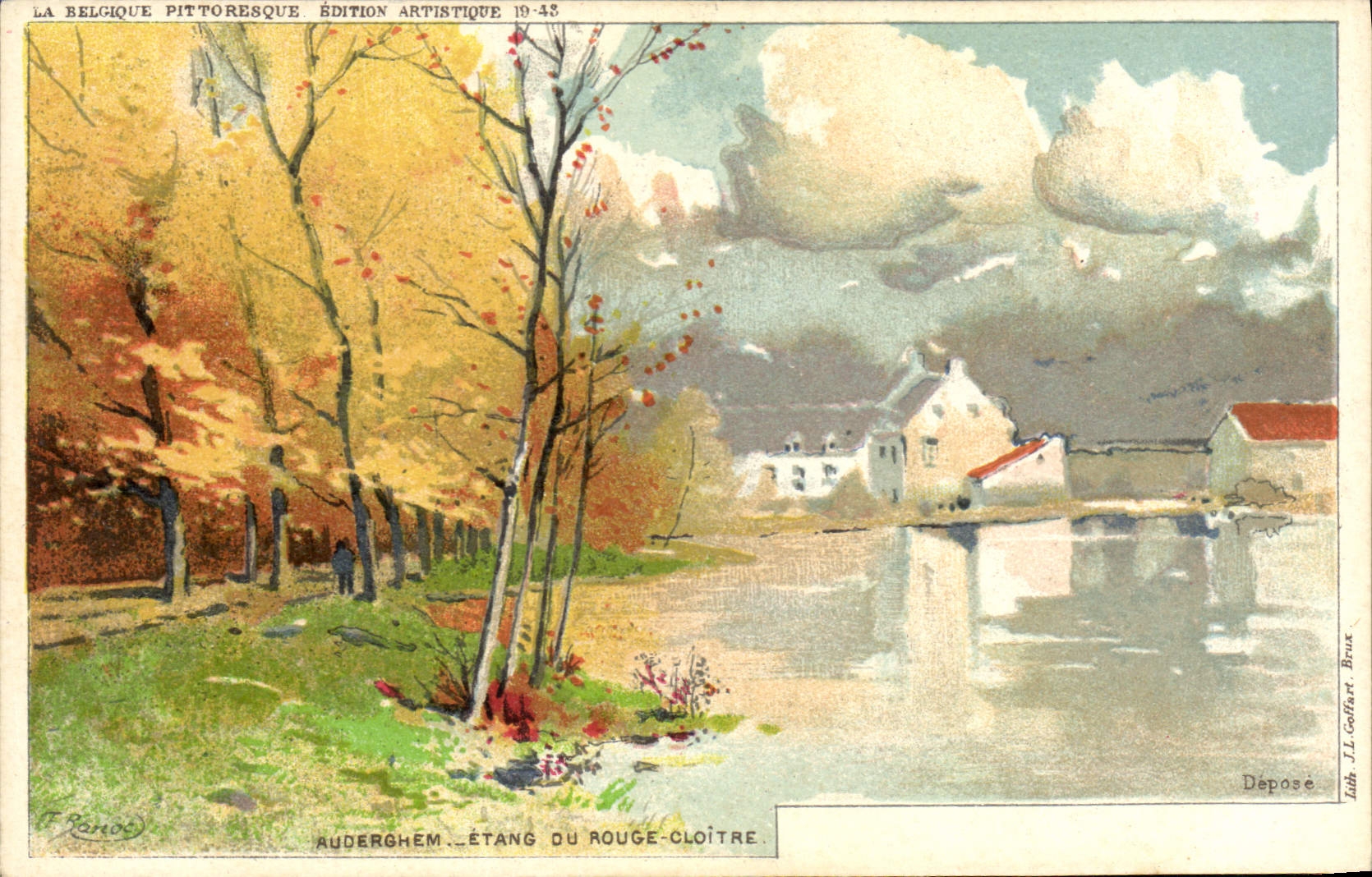 CPA Fantaisie Illustrateur Ranot Rudergheim Etang du rouge cloitre 