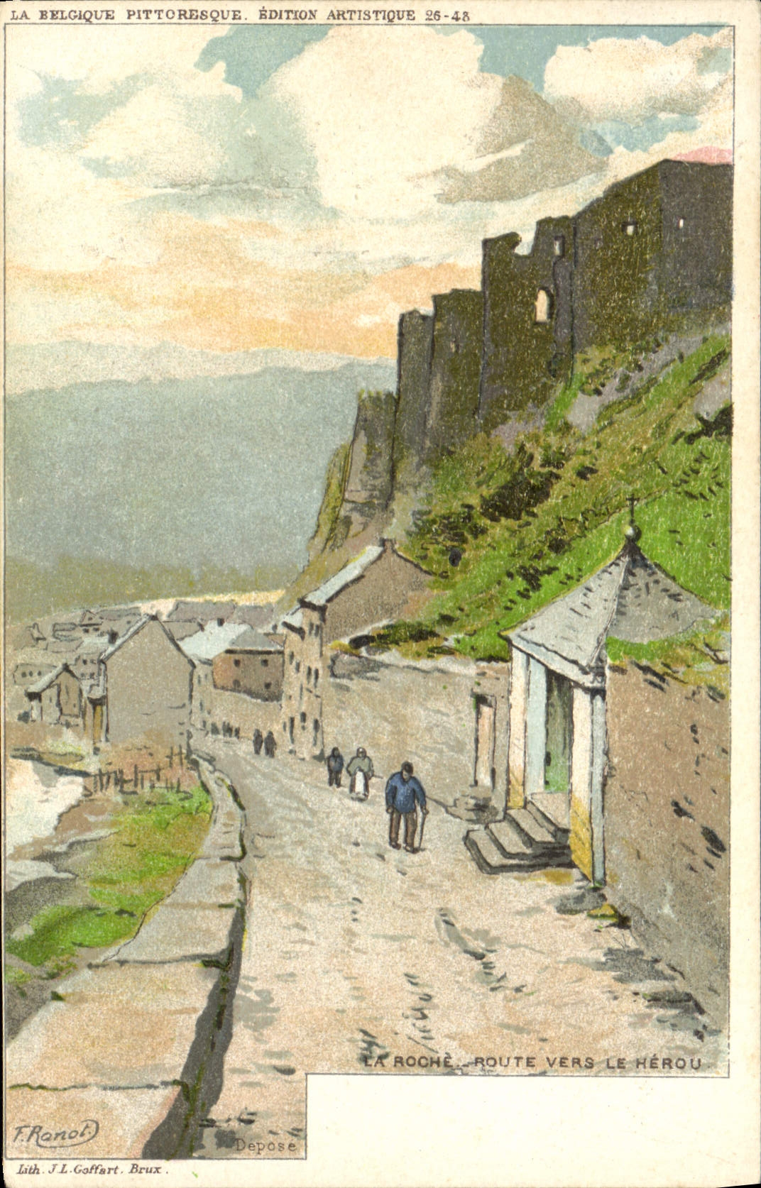 CPA Fantaisie Illustrateur Ranot La Roche Route vers le Herou 