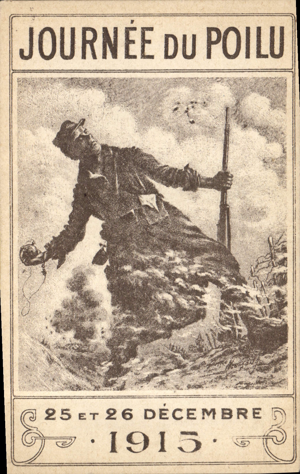 CPA Militaria Journee du Poilu 25 et 26 decembre 1915