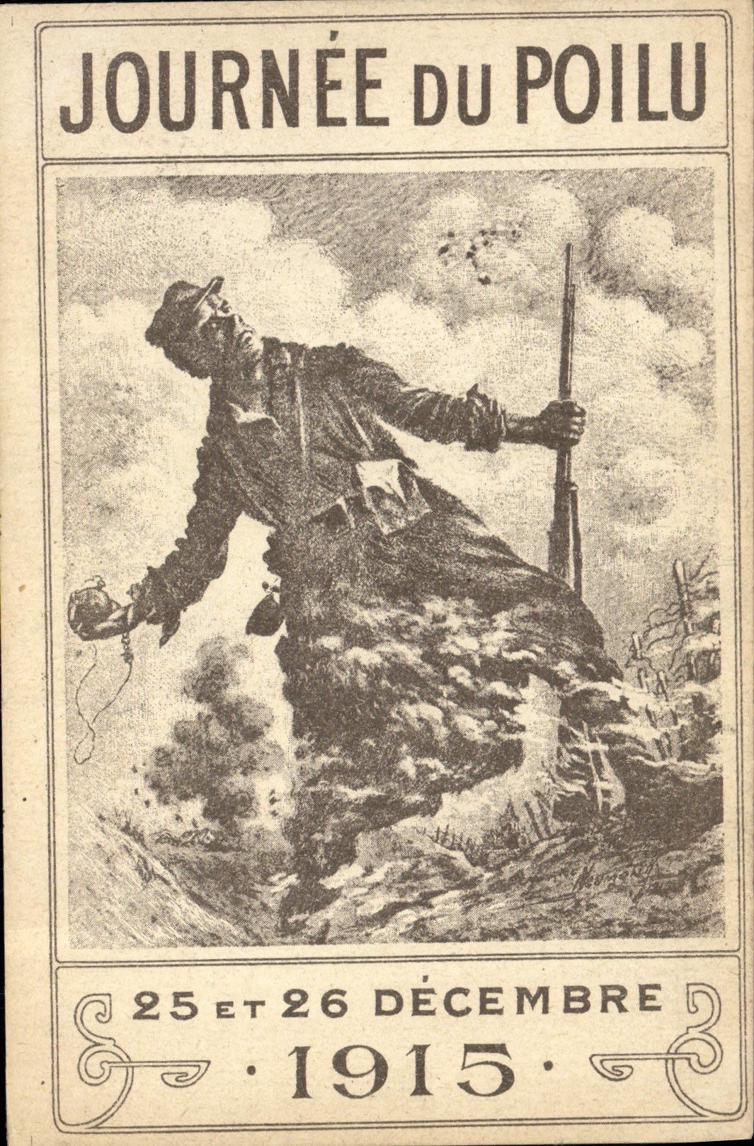 CPA Militaria Journee du Poilu 25 et 26 decembre 1915