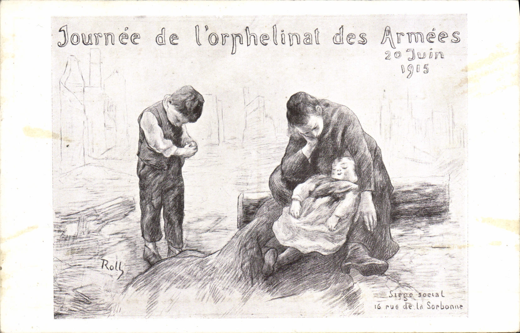 CPA Militaria Journee de l'orphelinat des Armees 20 juin 1915