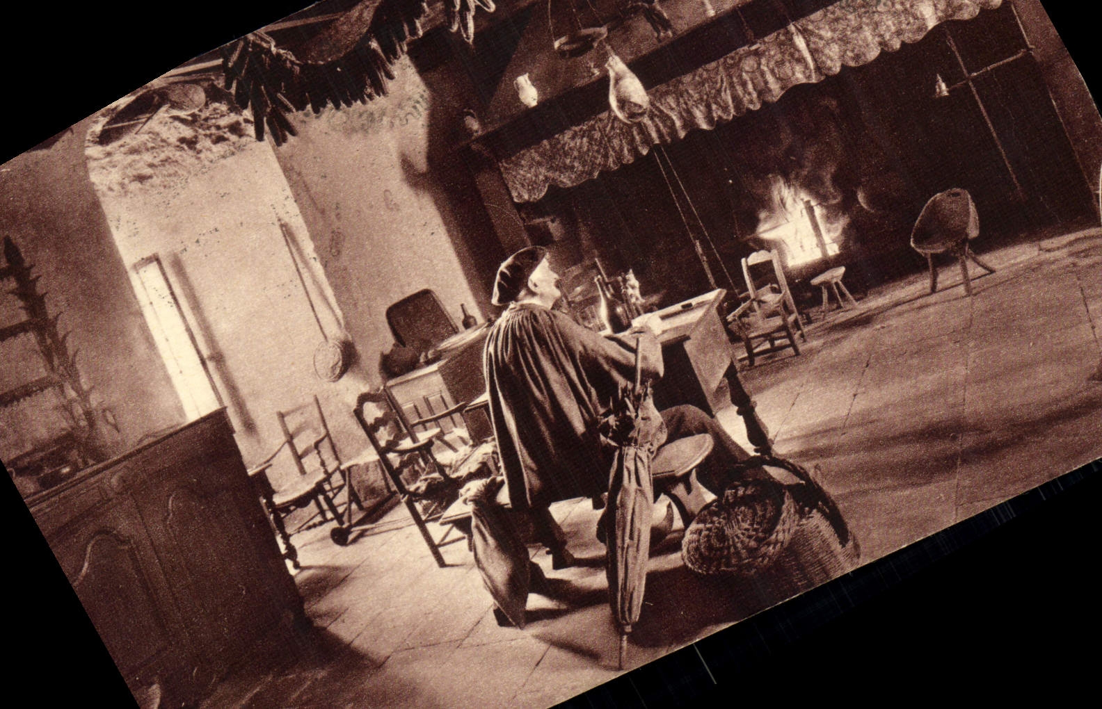 CPA Terroir pyreneen Cuisine bearnaise Folklore