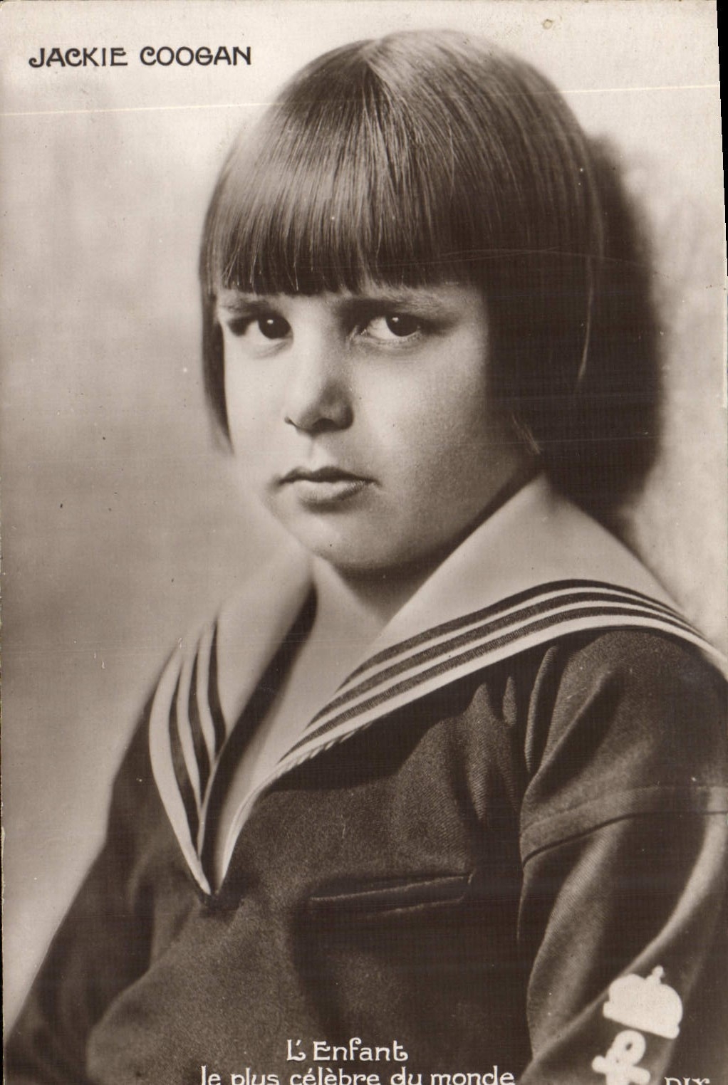 VINTAGE POSTCARD Cinema Jackie Coogan the most famous child of the world