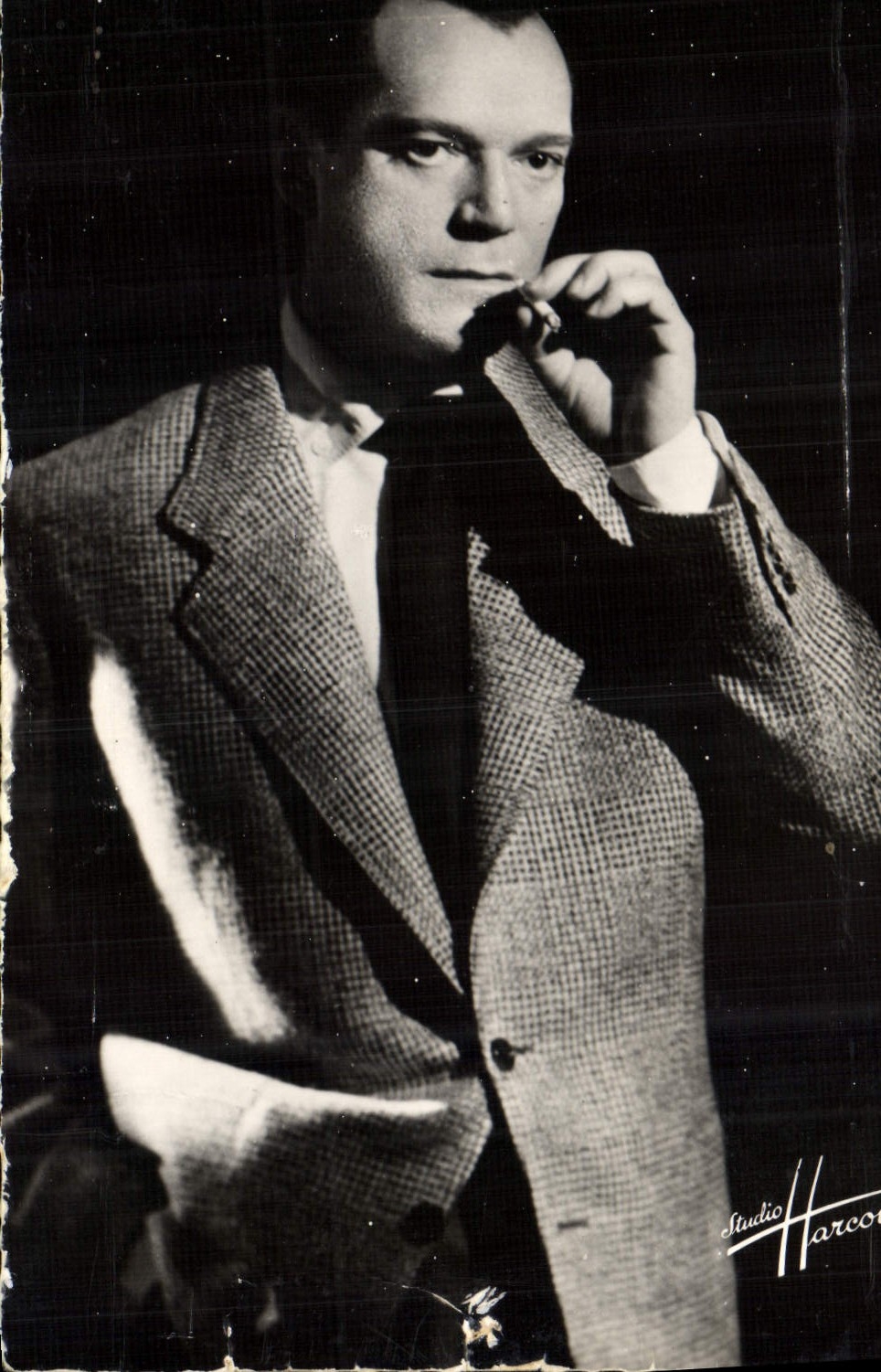 VINTAGE POSTCARD Cinema Eddie Constantine