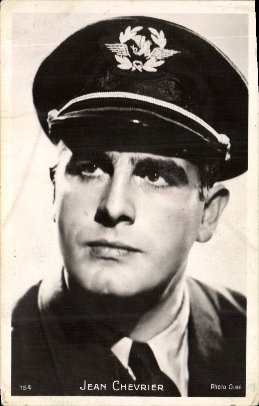 VINTAGE POSTCARD Cinema Pilot Jean Chevrier