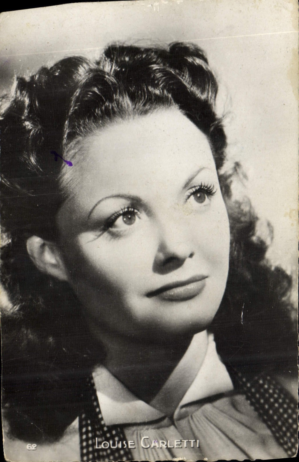 VINTAGE POSTCARD Cinema Louise Carletti