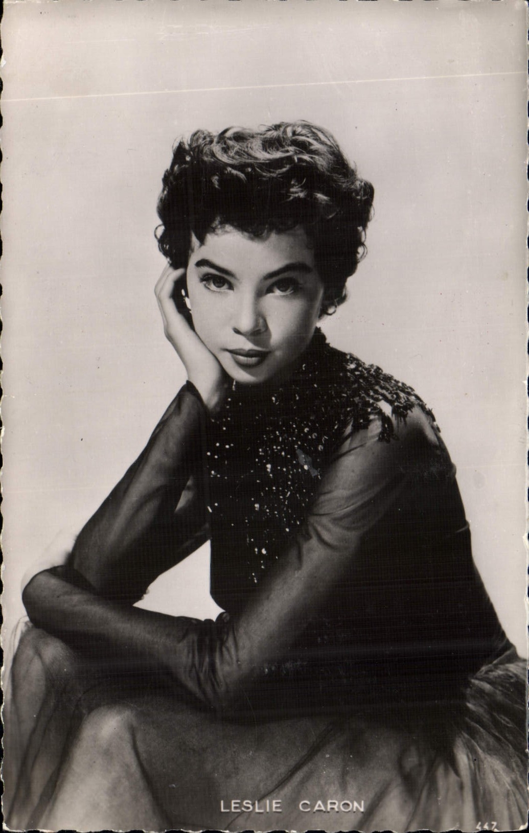 VINTAGE POSTCARD Cinema Leslie Charon