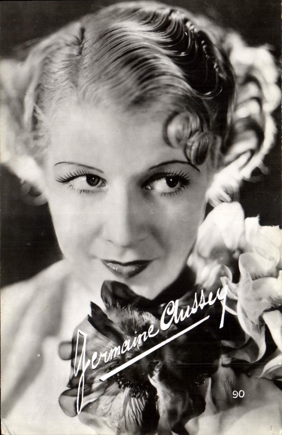 VINTAGE POSTCARD Cinema Germaine Aussey