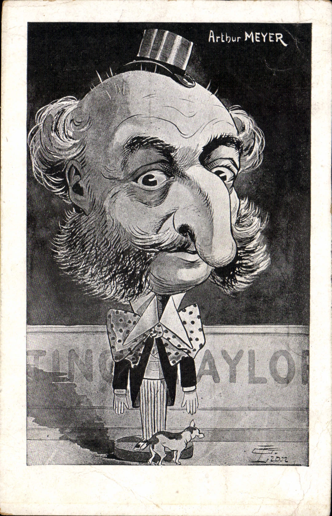 CPA Politique Satirique Arthur Meyer Chien