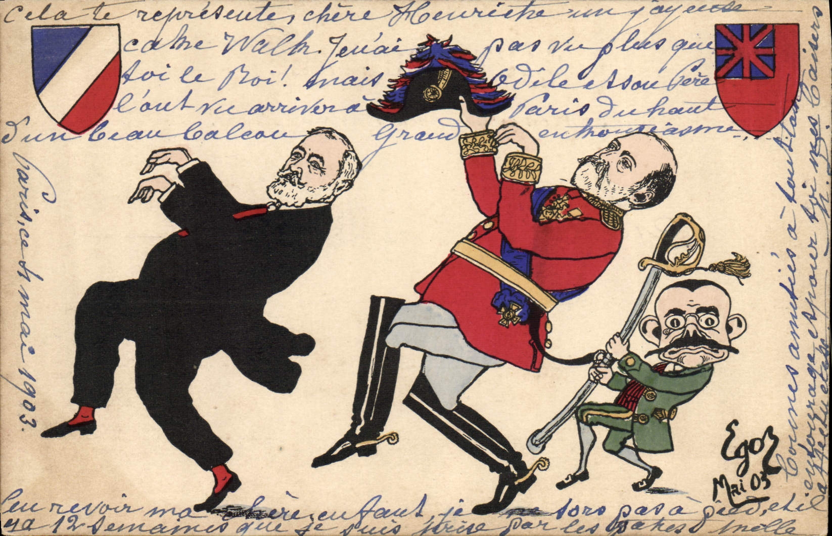 CPA Politique Satirique 