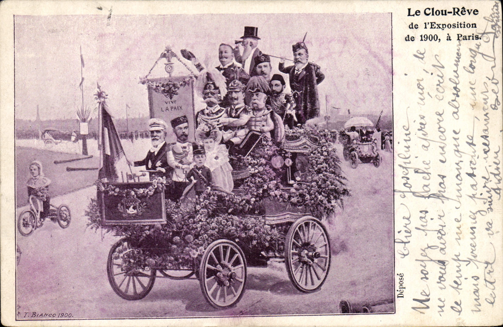 CPA Politique Satirique Le Clou reve de l'exposition de 1900 Nicolas II de Russie Russia 