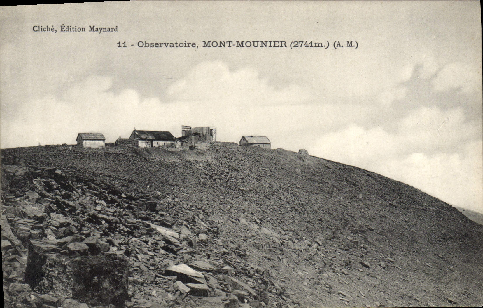 CPA Astronomie Observatoire Mont-Mounier