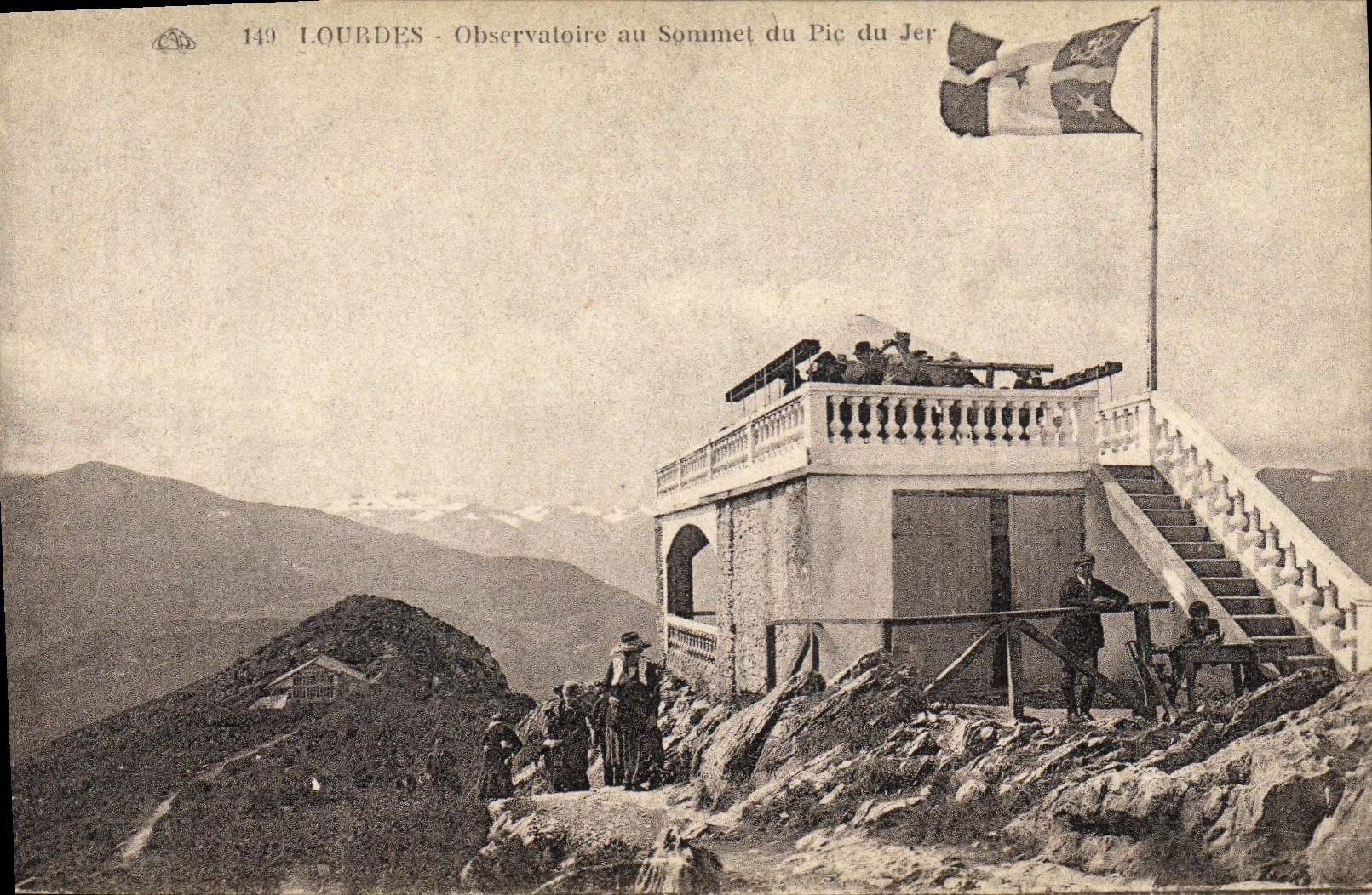 CPA Astronomie Lourdes Observatoire su Sommet du Pic du Jer