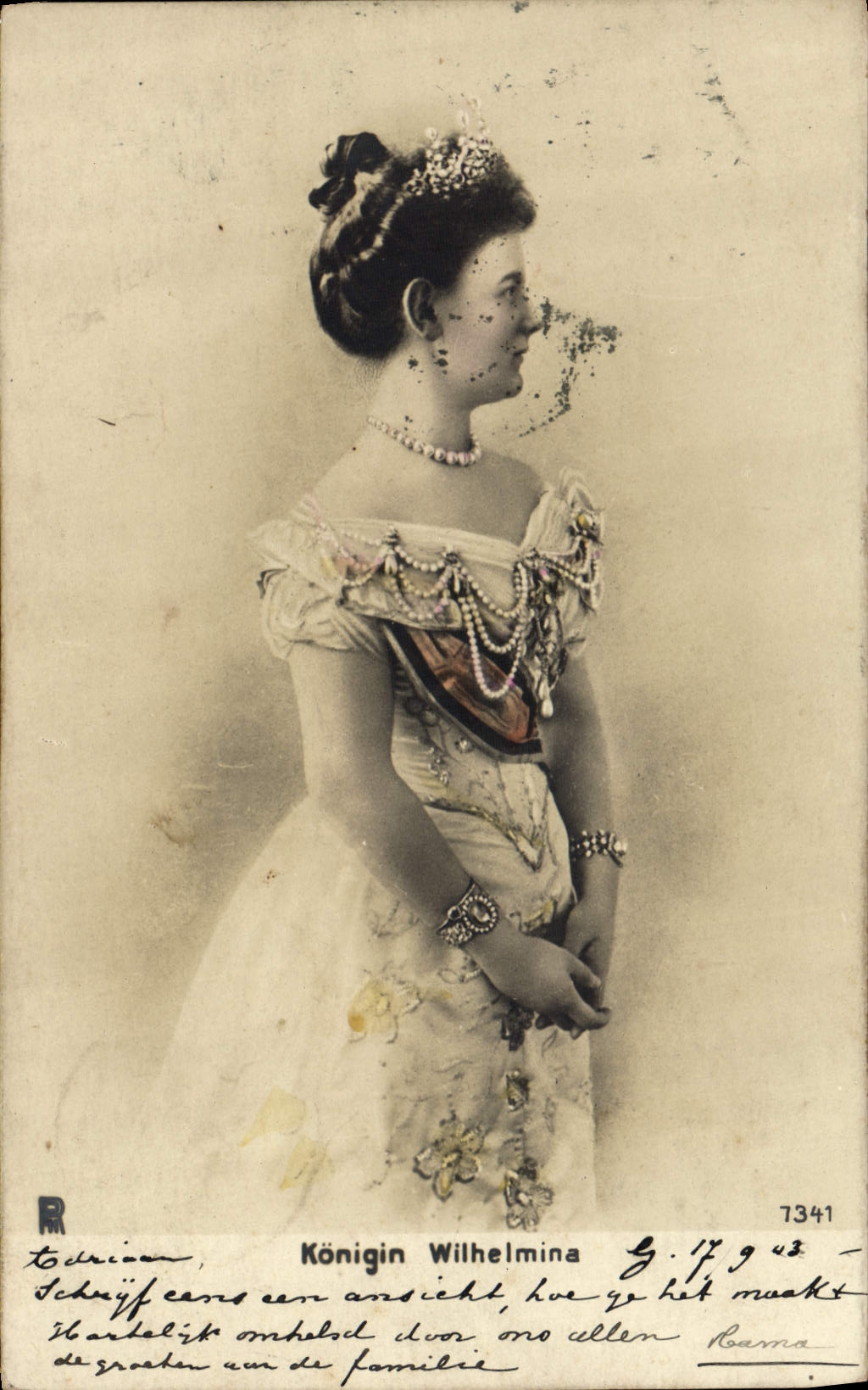 VINTAGE POSTCARD Koigin Wilhelmina