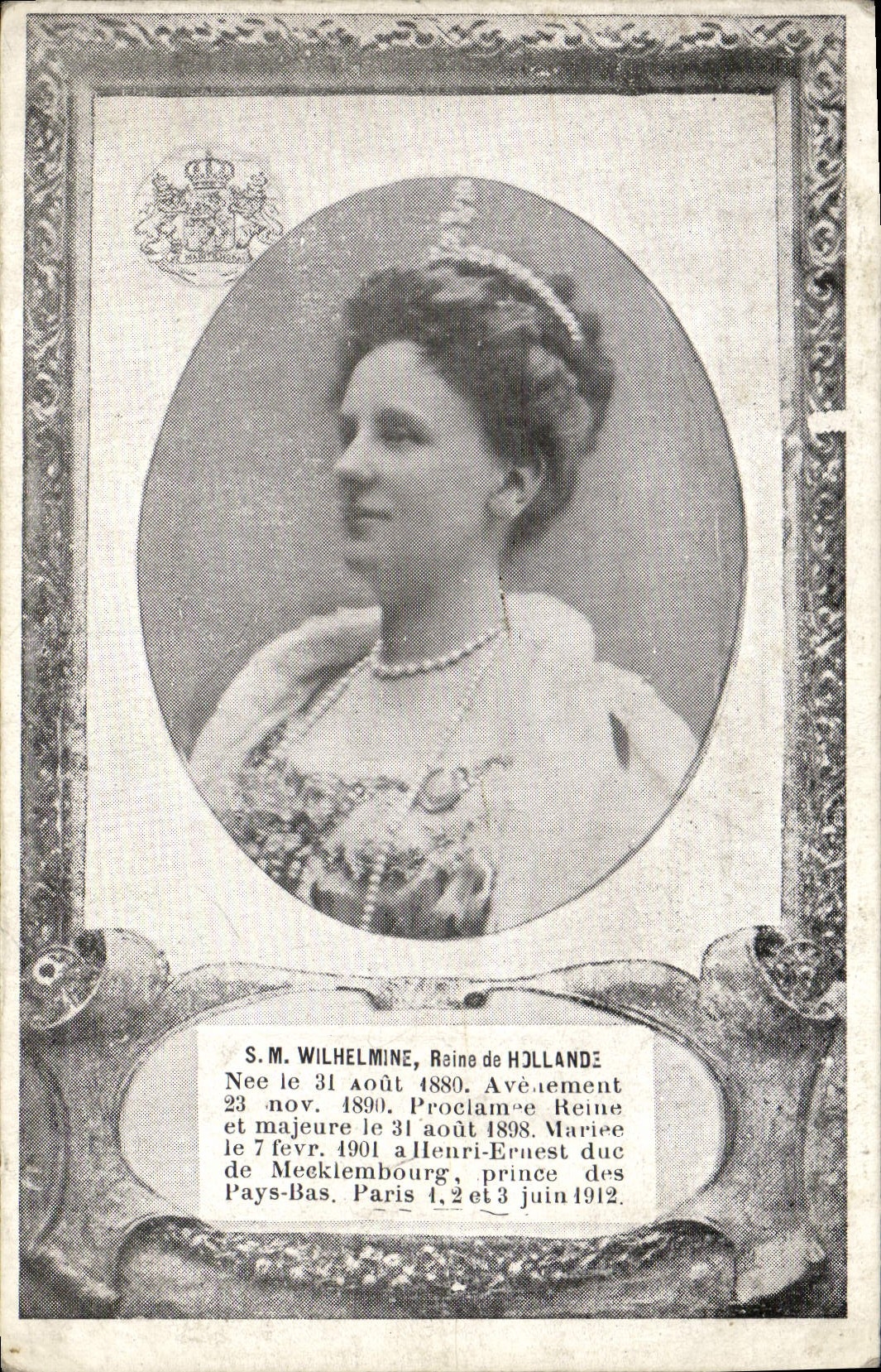 CPA Wilhelmine Reine de Hollande