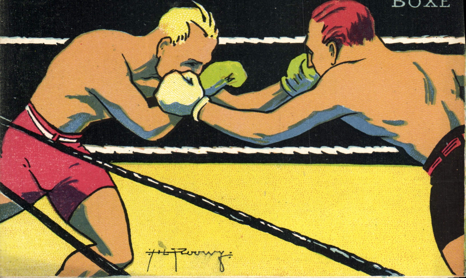 CPA Boxe Jeux Olympiques Paris 1924 