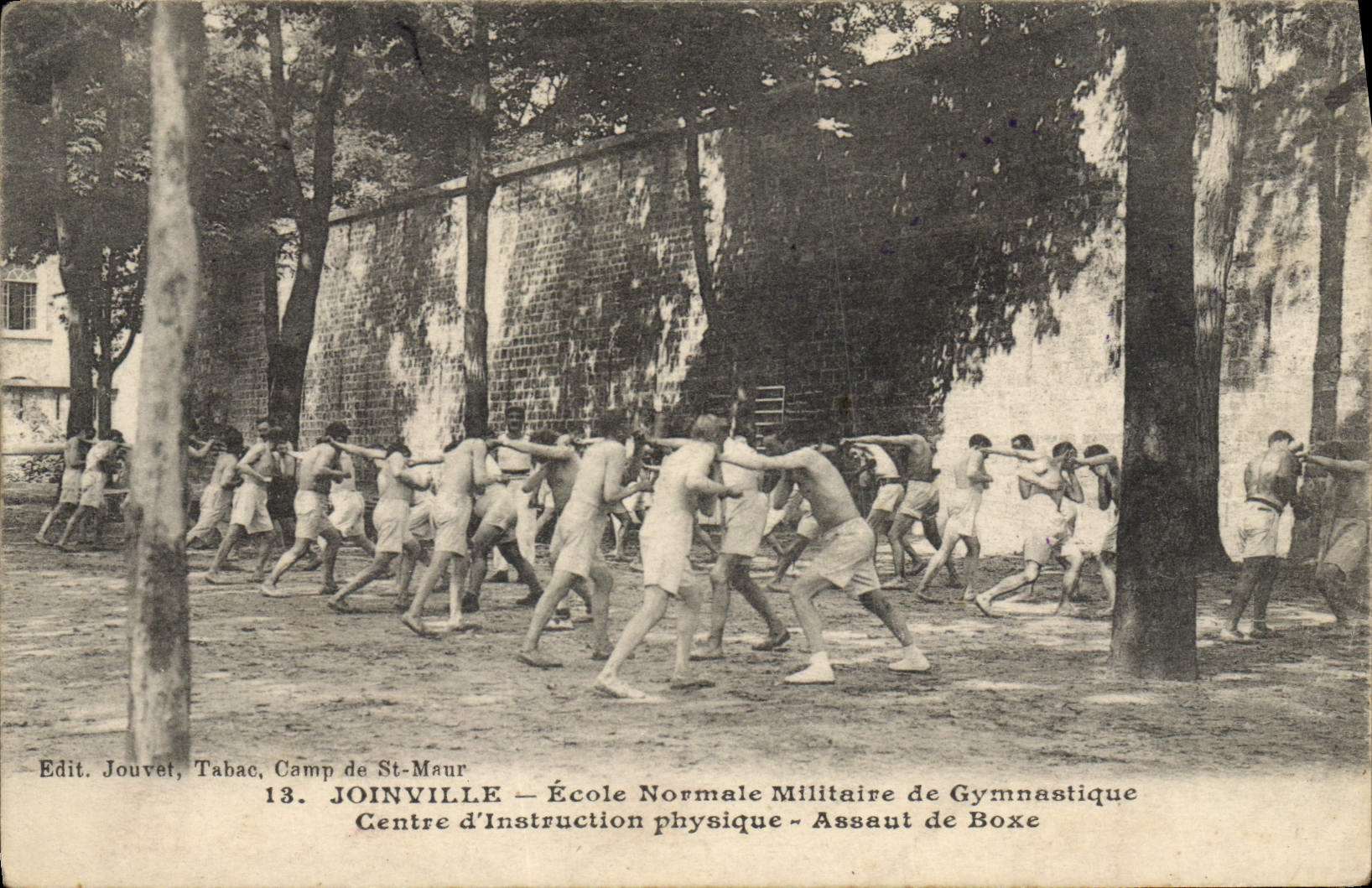CPA Boxe Joinville Ecole normale Militaire de gymnastique Centre d'instruction physique Assaut de boxe 
