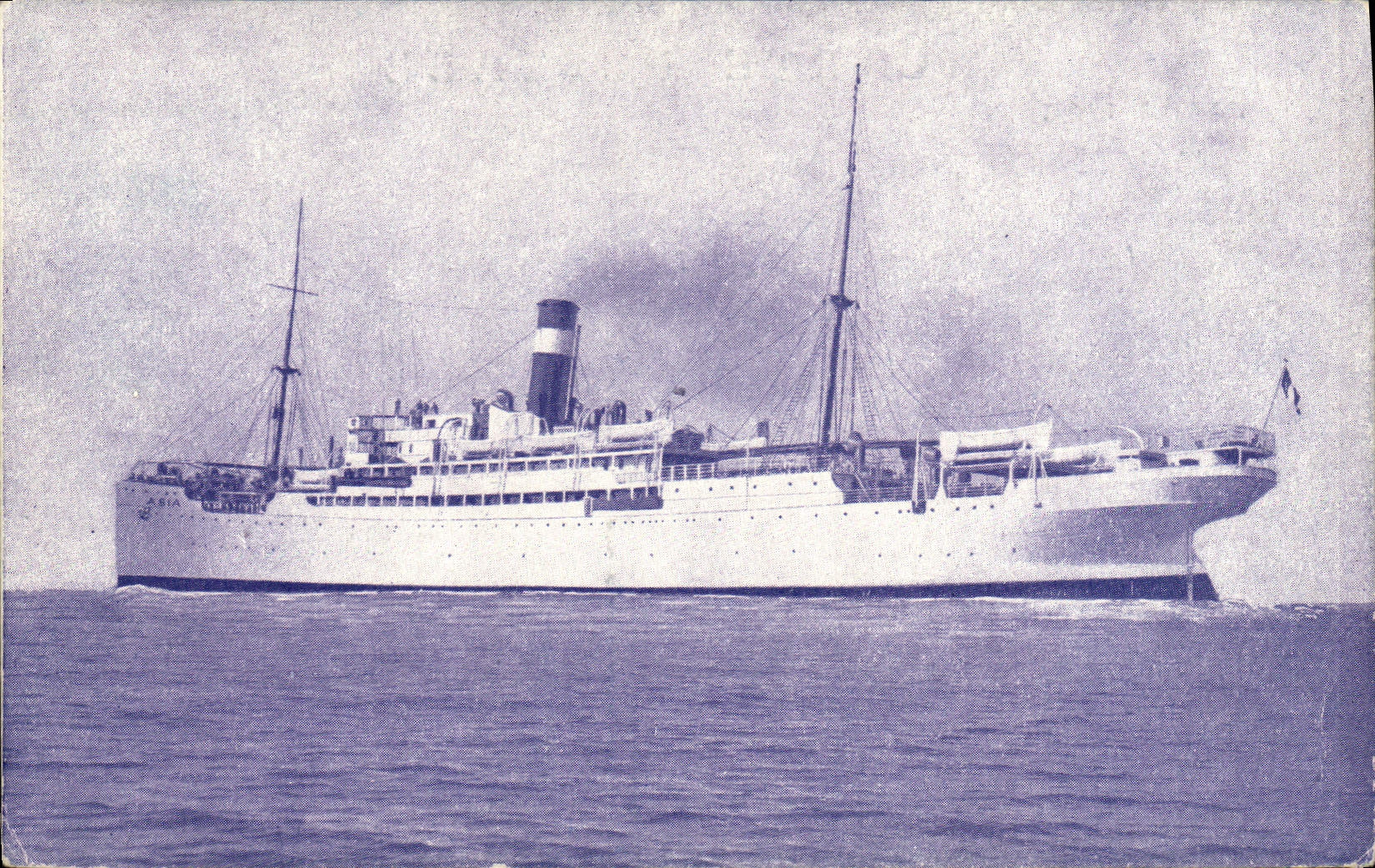 CPA Bateau Paquebot Fabre Line SS Asia